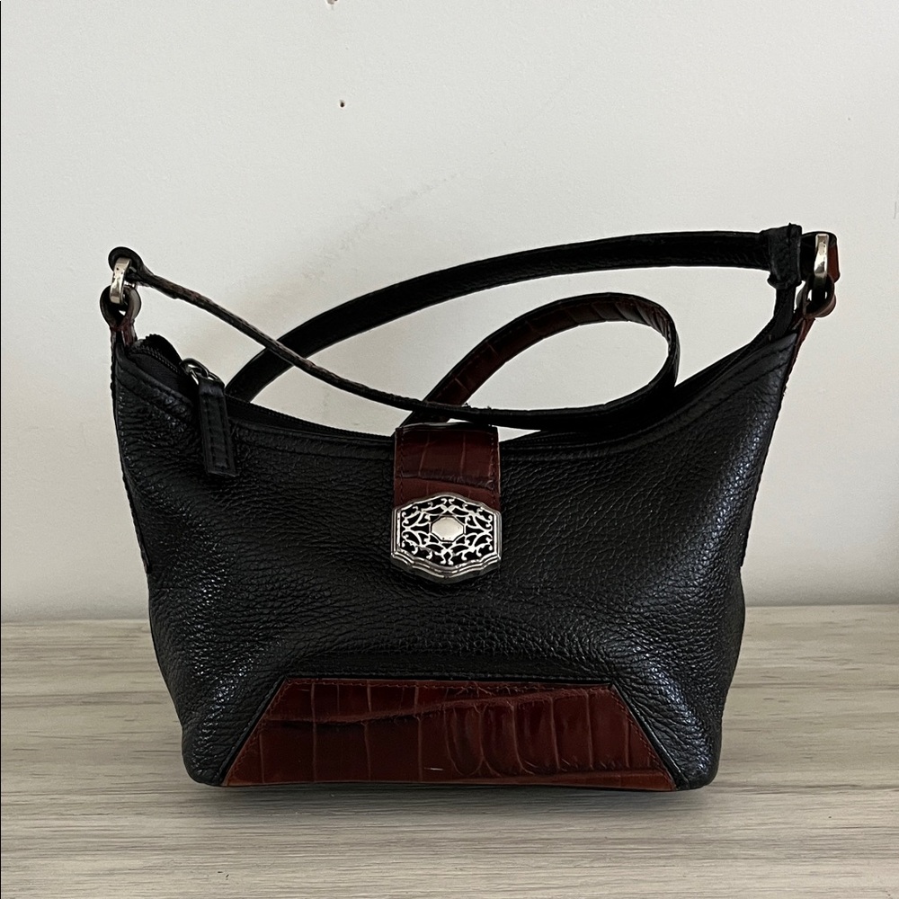 Brighton Black and Brown Crossbady Bag